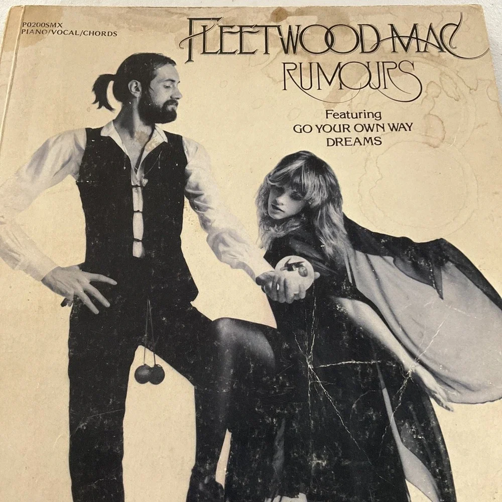 Fleetwood Mac Book Rumours 1977 songbook piano Vocal Chords Sheet Music